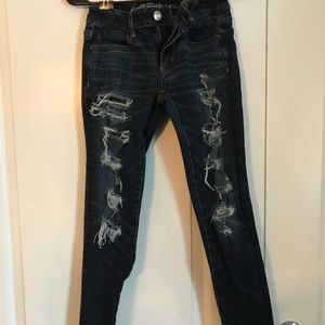 Dark wash with rips from American Eagle.